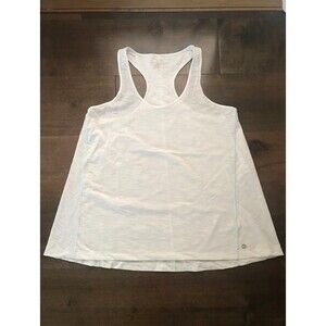 Vineyard vines white eith light blue threading tank  medium